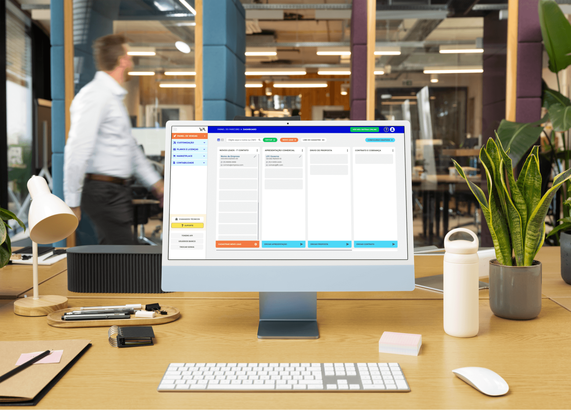 Venda ERP — redesign de dashboard