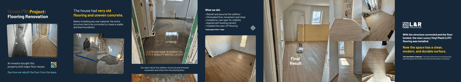 LR Flooring — carrossel de projetos