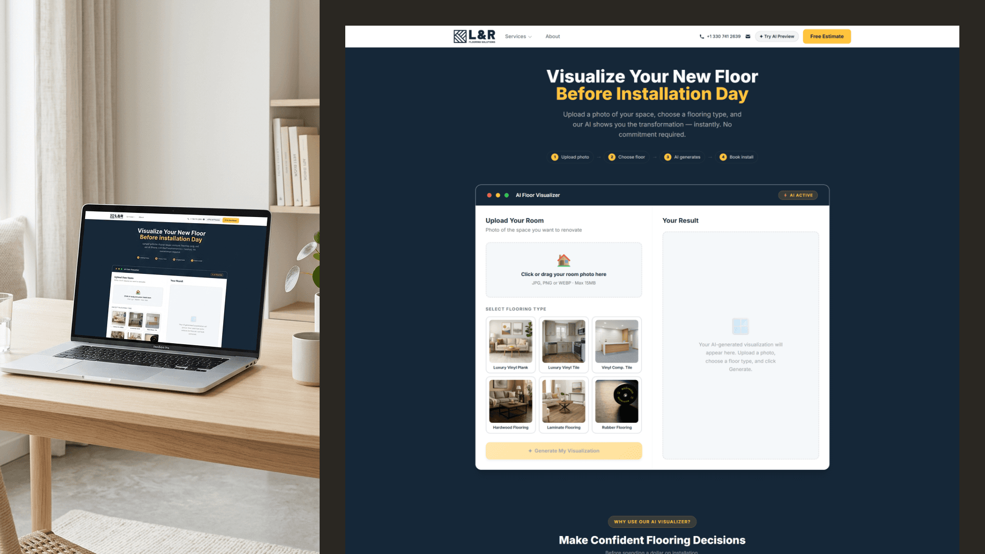 AI Visualizer — LR Flooring Solutions